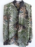Camisa Cetim estampada